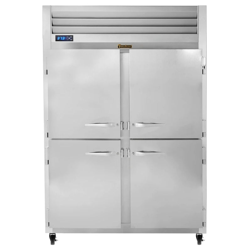 2 Section Half Door Reach In Refrigerator