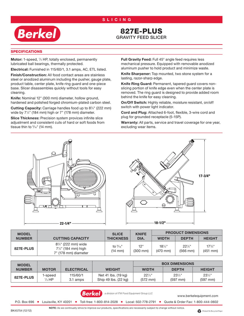 FOOD SLICER, ELECTRIC