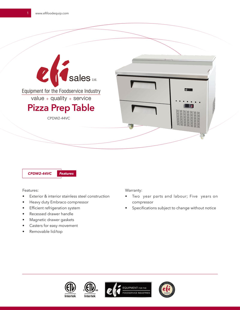 PIZZA PREPARATION REFRIGERATOR