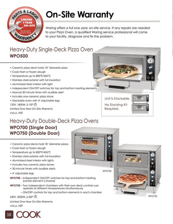 PIZZA BAKE OVEN, COUNTERTOP, ELECTRIC